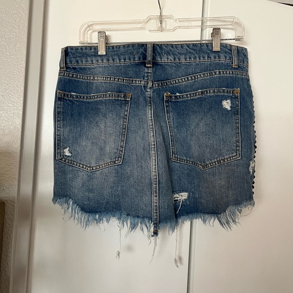 Free People Embroidered Mini Skirt - Picture 6 of 7